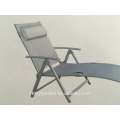 Tumbona plegable plegable al aire libre Chaise Lounge Chair Patio Furniture Pool nuevo con almohada